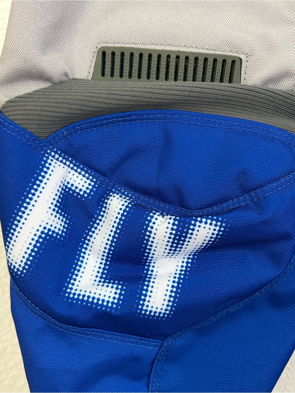 NEW FLY RACING F-16 Youth Motocross Pants Grey/Blue - Picture 4 of 12